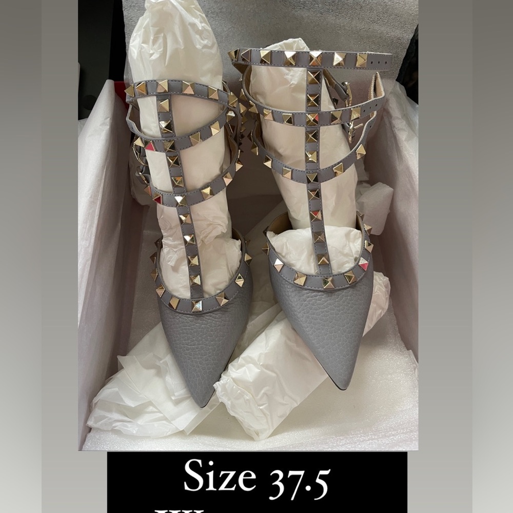 Valentino Rockstud Caged Kitten Heels